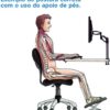 Apoio para os Pés com Regulagem de Altura e Inclinação com Balanço - Air Micro - Image 4