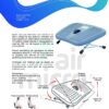Apoio para os Pés com Regulagem de Altura e Inclinação com Balanço - Air Micro - Image 3
