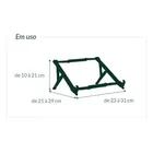 Suporte Portátil Notebook Regulável Ergonômico Reliza Nr17 Preto - Imagem 2