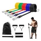 Kit Elástico Extensor 11 Peças Exercício Funcional Tubing - Imagem 4