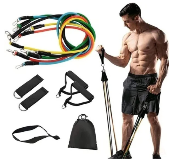 Elásticos - Tubing Kit 11 peças para Exercício Extensor Funcional